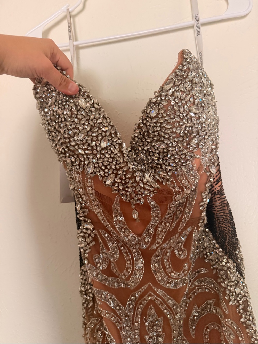 NWT PORTIA AND SCARLETT PS24867C RHINESTONE EMBELLISHED RED CARPET DRESS size 14 - Picture 6 of 12